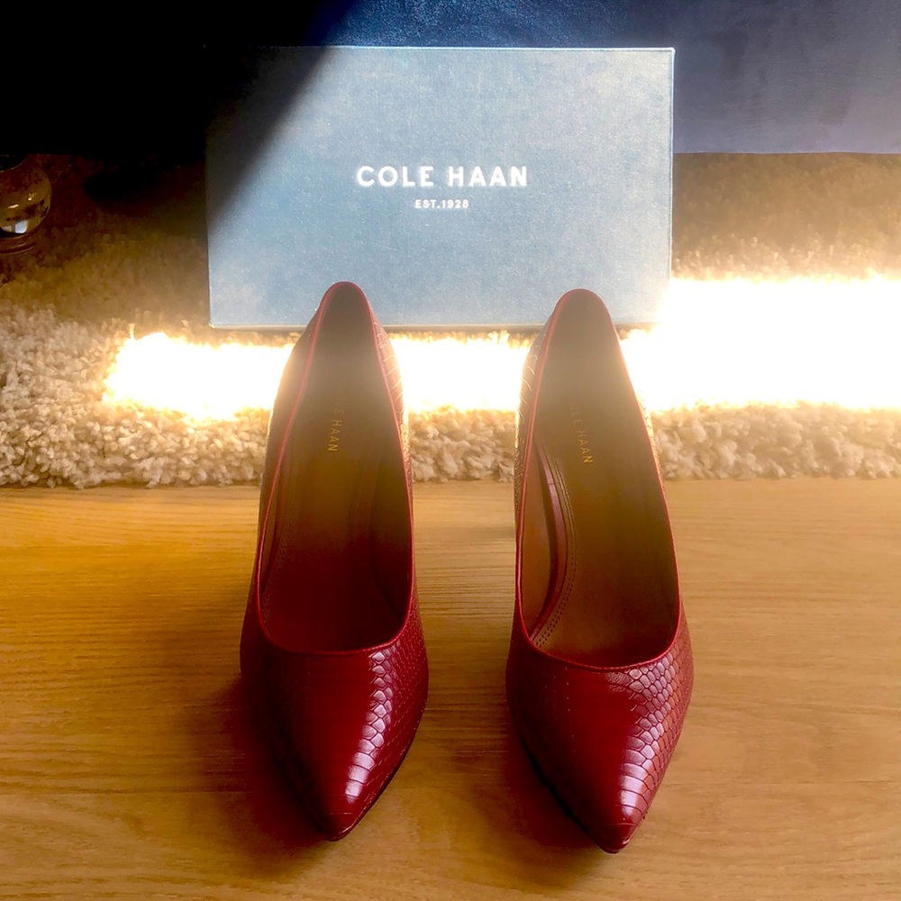 Dark red Cole Haan heels